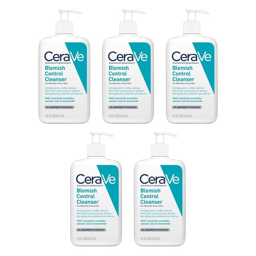 CeraVe Blemish Control Cleanser 473mL Pack of 5