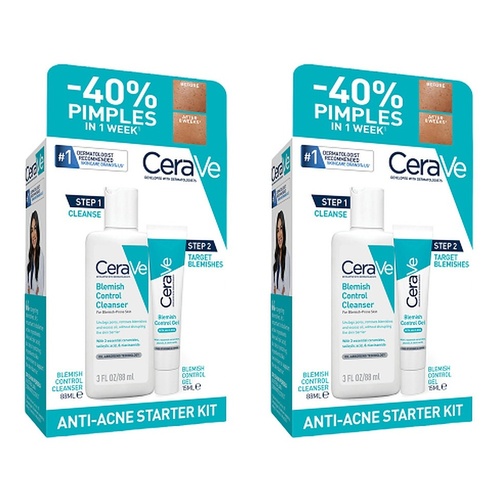 CeraVe Anti-Acne Starter Kit 2 Piece Set Pack of 2