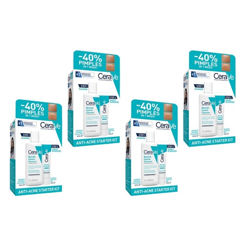 CeraVe Anti-Acne Starter Kit 2 Piece Set Pack of 4