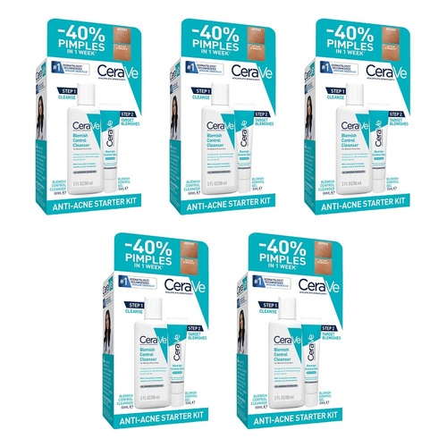 CeraVe Anti-Acne Starter Kit 2 Piece Set Pack of 5