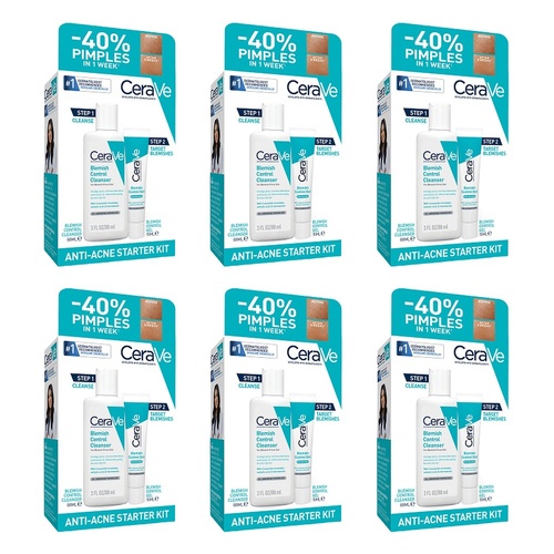 CeraVe Anti-Acne Starter Kit 2 Piece Set Pack of 6