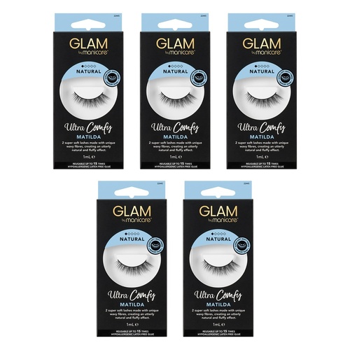 Glam by Manicare Ultra Comfy Lashes Matilda Pack of 5