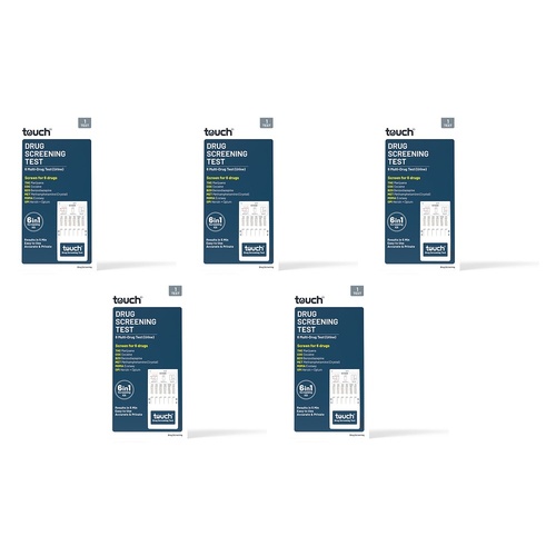 TouchBio 6 Multi-Drug Screening Test Urine 1 Test Pack of 5