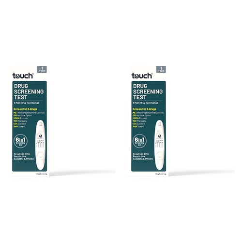 TouchBio 6 Multi-Drug Test (Saliva) Pen Pack of 2