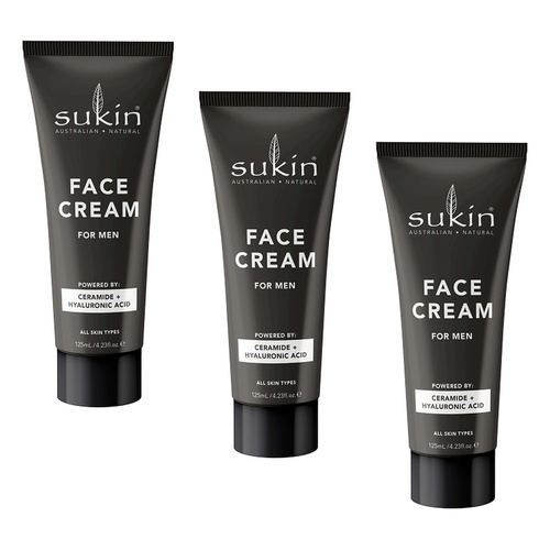 Sukin Men's Face Cream 125mL Pack of 3