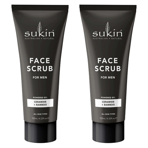 Sukin Men's Face Scrub 125mL Pack of 2