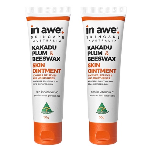 In Awe Kakadu Plum & Beeswax Skin Ointment 50g Pack of 2