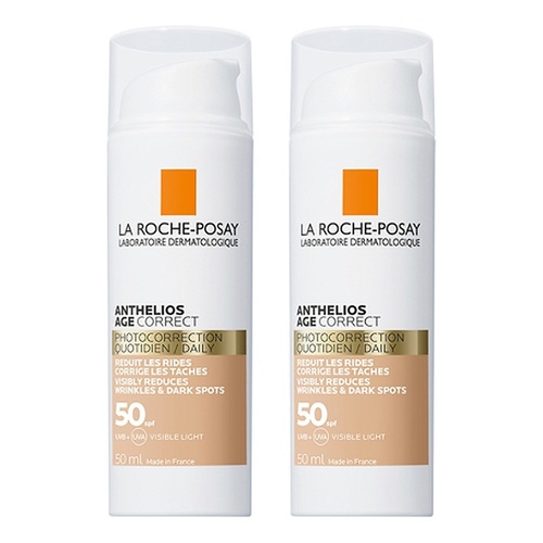 La Roche-Posay Anthelios Age Correct Tinted SPF50 50mL Pack of 2