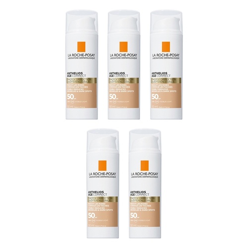 La Roche-Posay Anthelios Age Correct Tinted SPF50 50mL Pack of 5