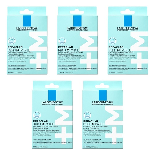 La Roche-Posay Effaclar Unspot Patches 22 Pack Bundle of 5