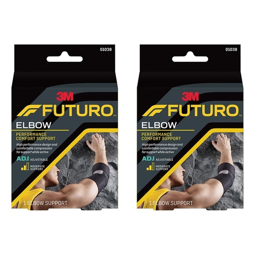 Futuro Performance Comfort Elbow Support Adjustable Pack of 2