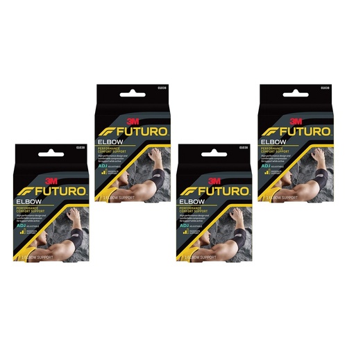 Futuro Performance Comfort Elbow Support Adjustable Pack of 4