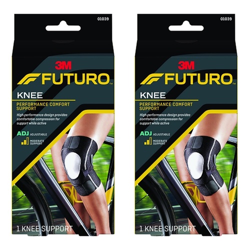 Futuro Performance Comfort Knee Support Adjustable Pack of 2
