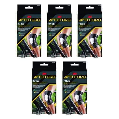 Futuro Performance Comfort Knee Support Adjustable Pack of 5