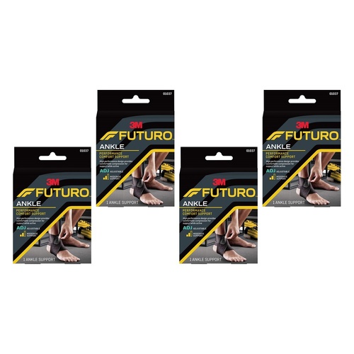 Futuro Performance Comfort Ankle Support Adjustable Pack of 4