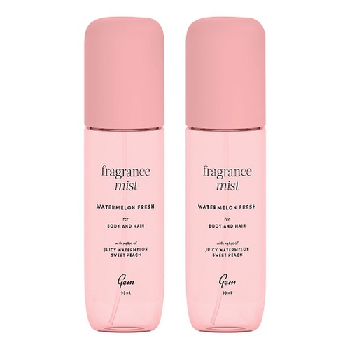 GEM Watermelon Fresh Fragrance Mist 90mL Pack of 2