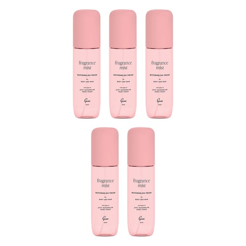 GEM Watermelon Fresh Fragrance Mist 90mL Pack of 5