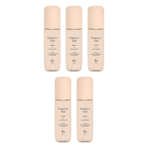 GEM Santal Fragrance Mist 90mL Pack of 5