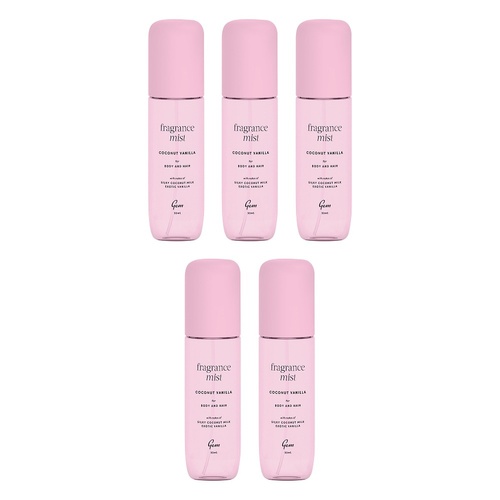 GEM Coconut Vanilla Fragrance Mist 90mL Pack of 5