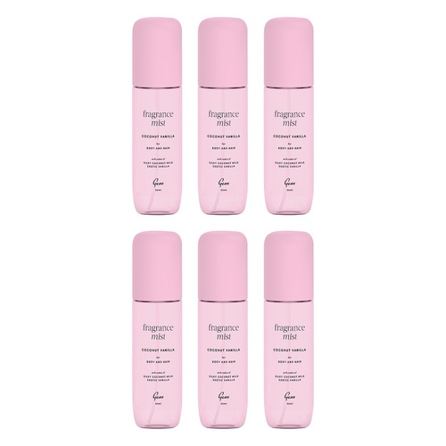 GEM Coconut Vanilla Fragrance Mist 90mL Pack of 6