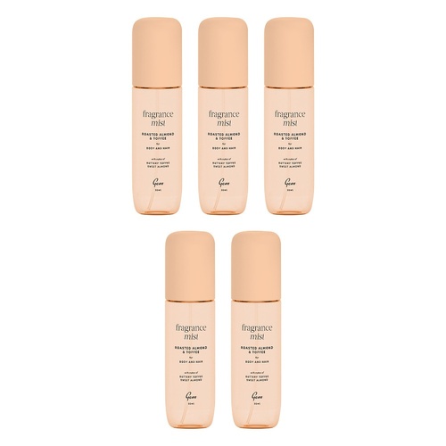 GEM Roasted Almond & Toffee Fragrance Mist 90mL Pack of 5