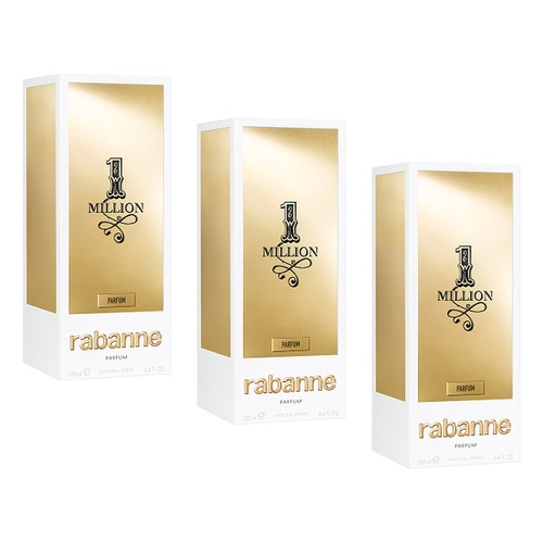 Rabanne 1 Million Parfum 100mL Pack of 3