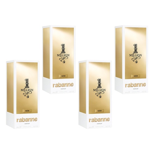 Rabanne 1 Million Parfum 100mL Pack of 4