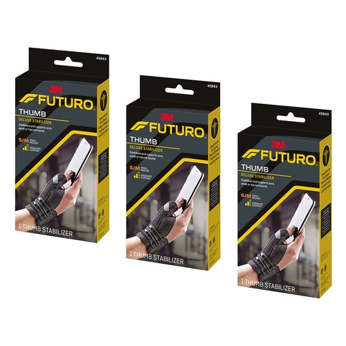 Futuro Deluxe Thumb Stabiliser Small/Medium Pack of 3