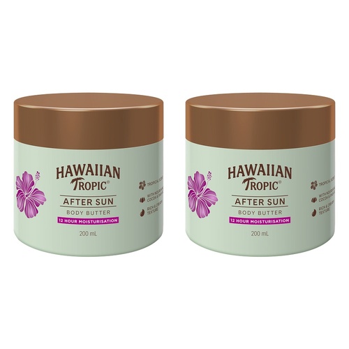 Hawaiian Tropic Aftersun Body Butter 200mL Pack of 2