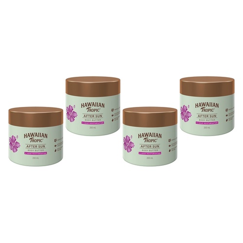 Hawaiian Tropic Aftersun Body Butter 200mL Pack of 4