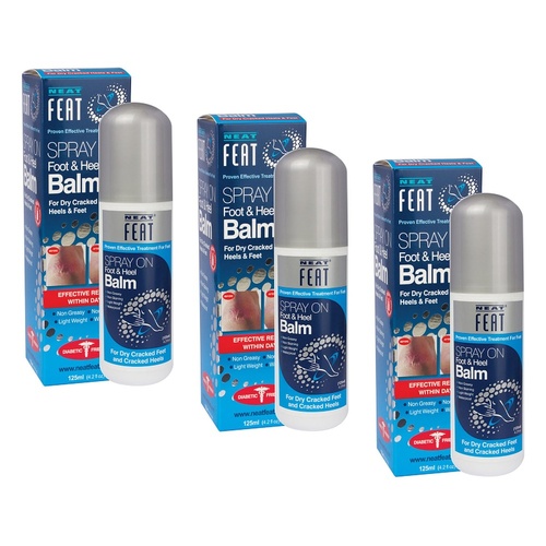 Neat Feat Foot & Heel Balm Spray 125mL Pack of 3