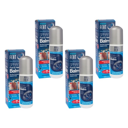 Neat Feat Foot & Heel Balm Spray 125mL Pack of 4