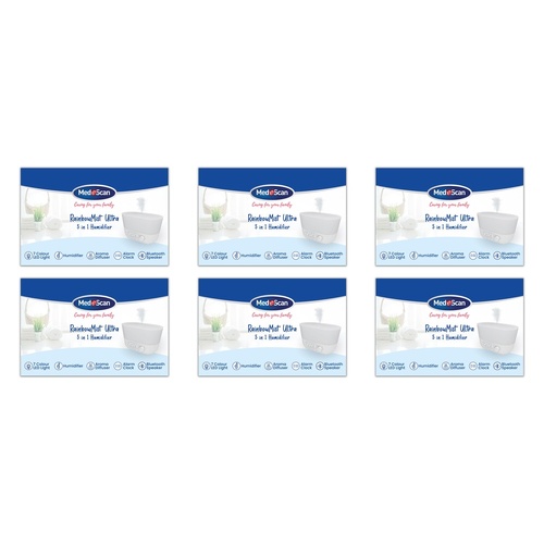 Medescan Rainbow Mist Ultra 5 in 1 Humidifier Pack of 6