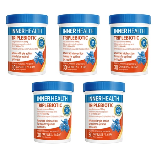 Inner Health Triplebiotic 30 Capsules Pack of 5