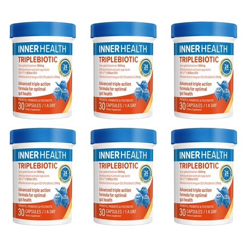 Inner Health Triplebiotic 30 Capsules Pack of 6