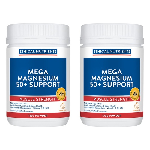 Ethical Nutrients Mega Magnesium 50+ Support 139g Pack of 2