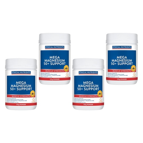 Ethical Nutrients Mega Magnesium 50+ Support 139g Pack of 4