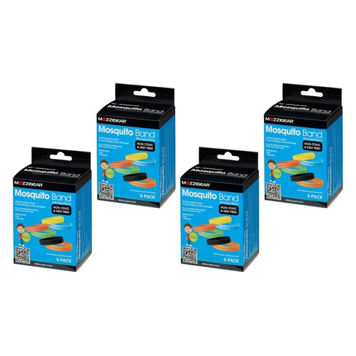 Mozziegear Kids Mosquito Band 6 Pack Bundle of 4