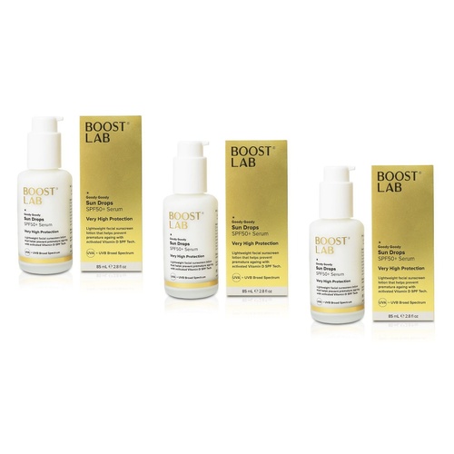 Boost Lab Goody Goody Sun Drops SPF50+ Serum 85mL Pack of 3