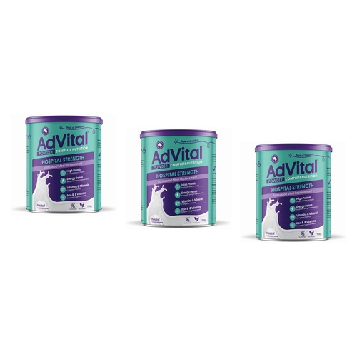 Advital Hospital Neutral 728g Can Pack of 3