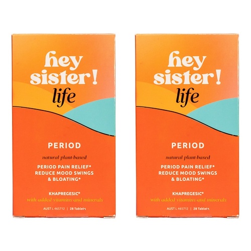 Hey Sister Life Period Pain 28 Tablets Pack of 2