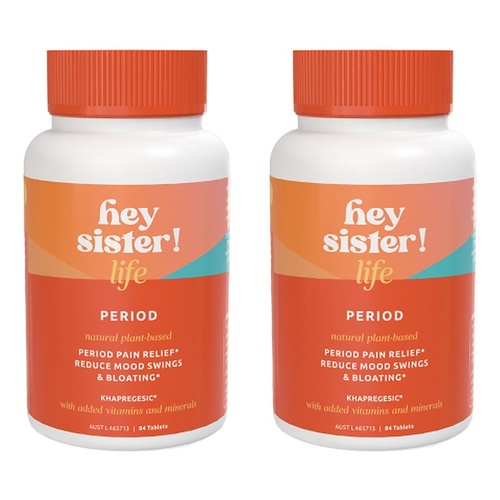 Hey Sister Life Period Pain 84 Tablets Pack of 2