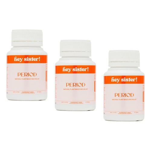 Hey Sister Period Pain PMS Relief 42 Tablets Pack of 3