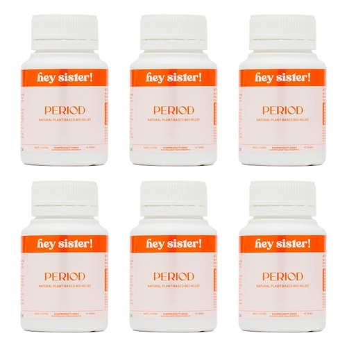 Hey Sister Period Pain PMS Relief 42 Tablets Pack of 6