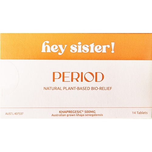 Hey Sister Period Pain PMS Relief 14 Tablets