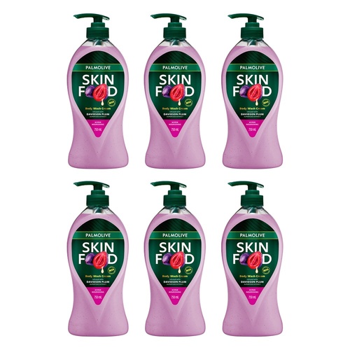Palmolive Skin Food Body Wash Davidson Plum 750mL Pack of 6