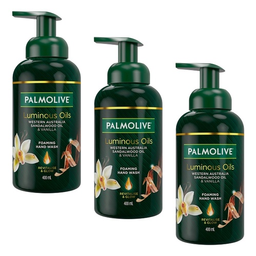 Palmolive Foam Hand Wash Luminous Oils Vanilla 400mL Pack of 3