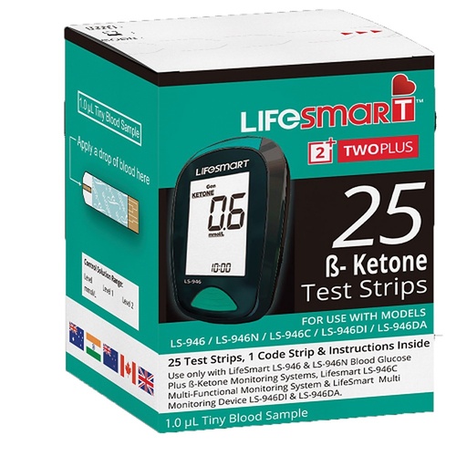 LifeSmart Ketone Test Strips 25 Pack