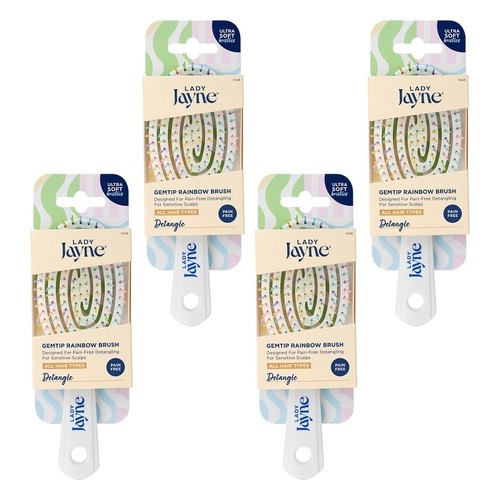 Lady Jayne Gemtip Rainbow Brush Pack of 4