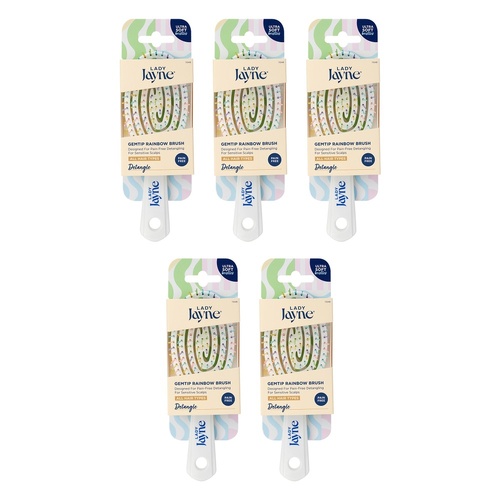 Lady Jayne Gemtip Rainbow Brush Pack of 5